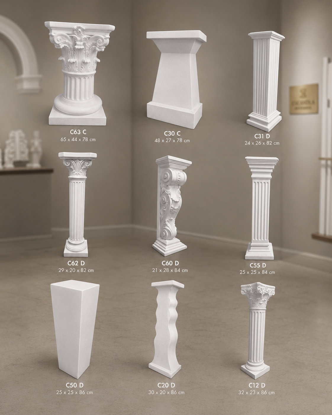 Columnas y pedestales C63-C12