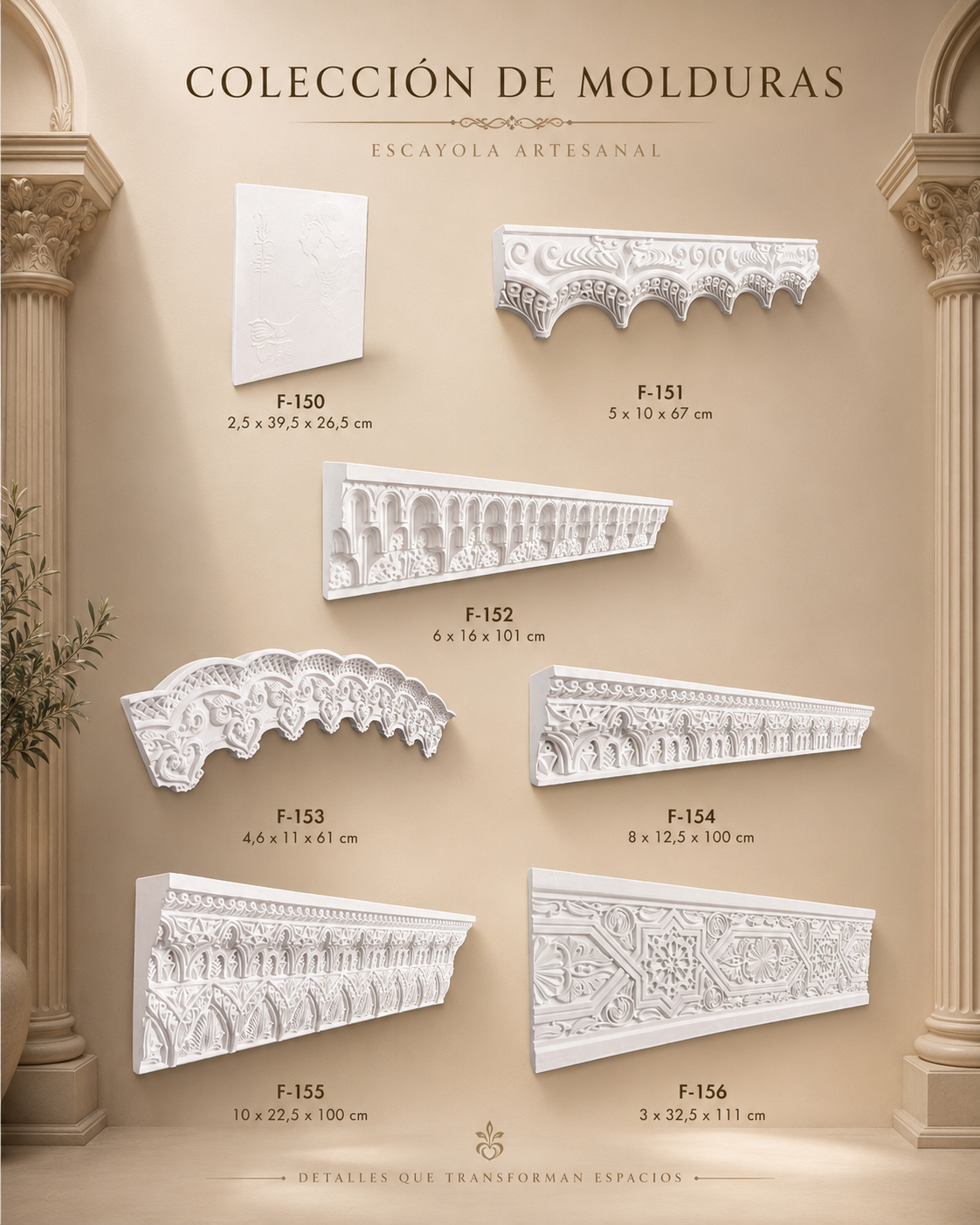 Frisos decorativos F150-F156